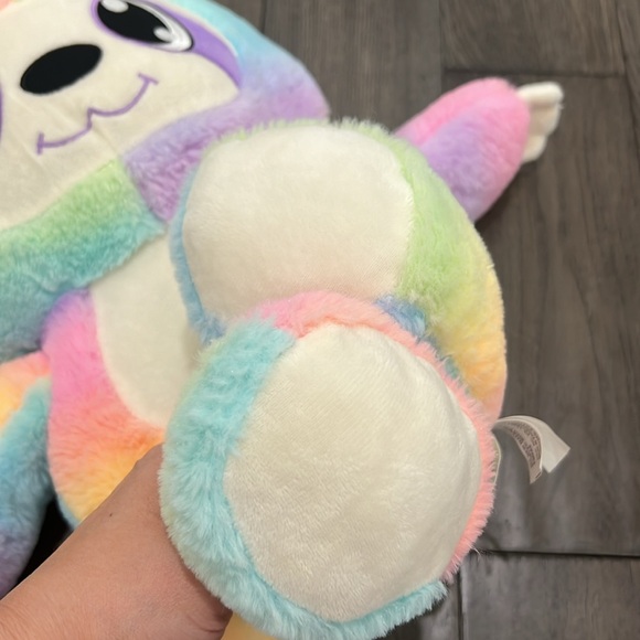 Unicorn bright color sloth soft stuffed animal stuffy - Picture 4 of 8